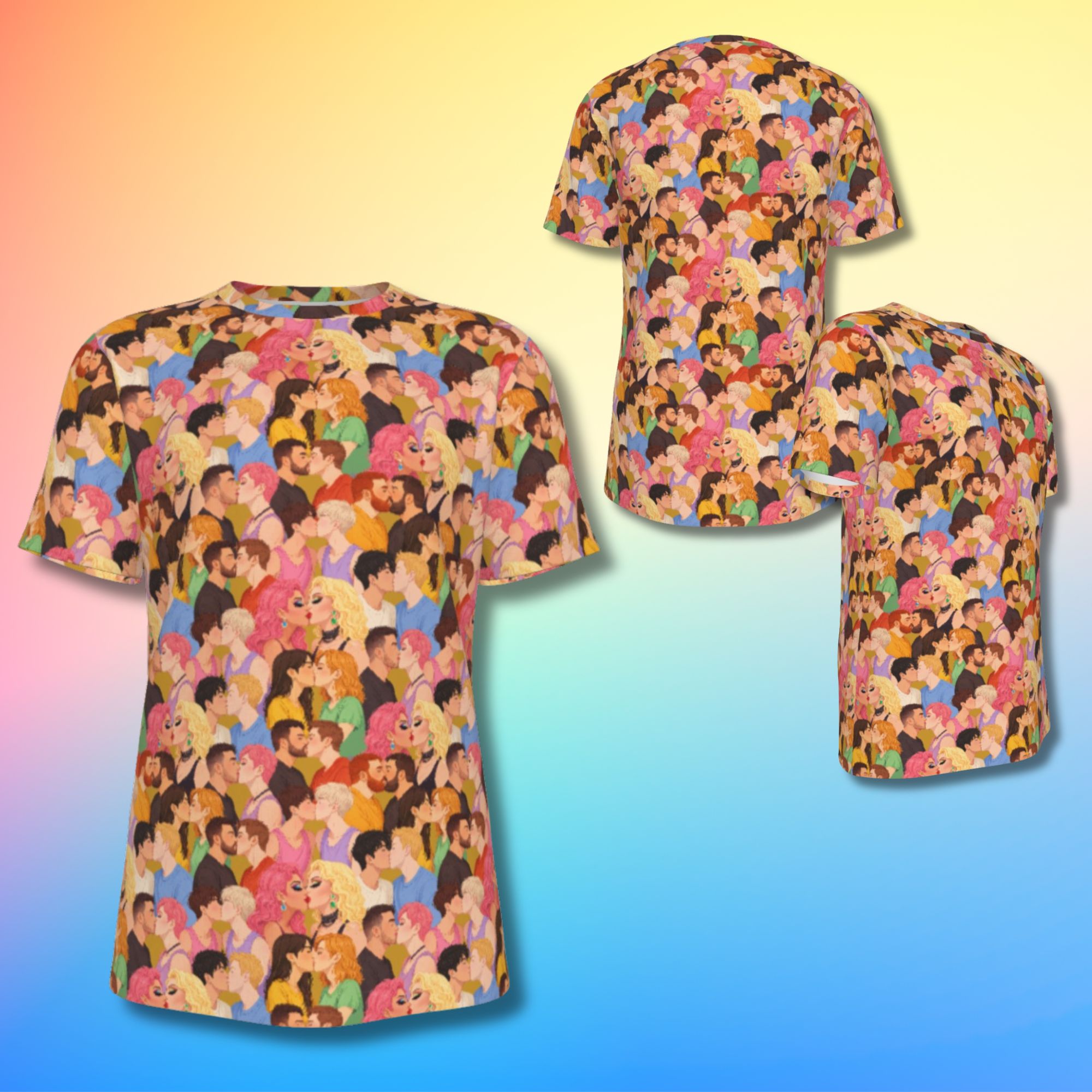 LGBTQ Couples Kissing T-Shirt