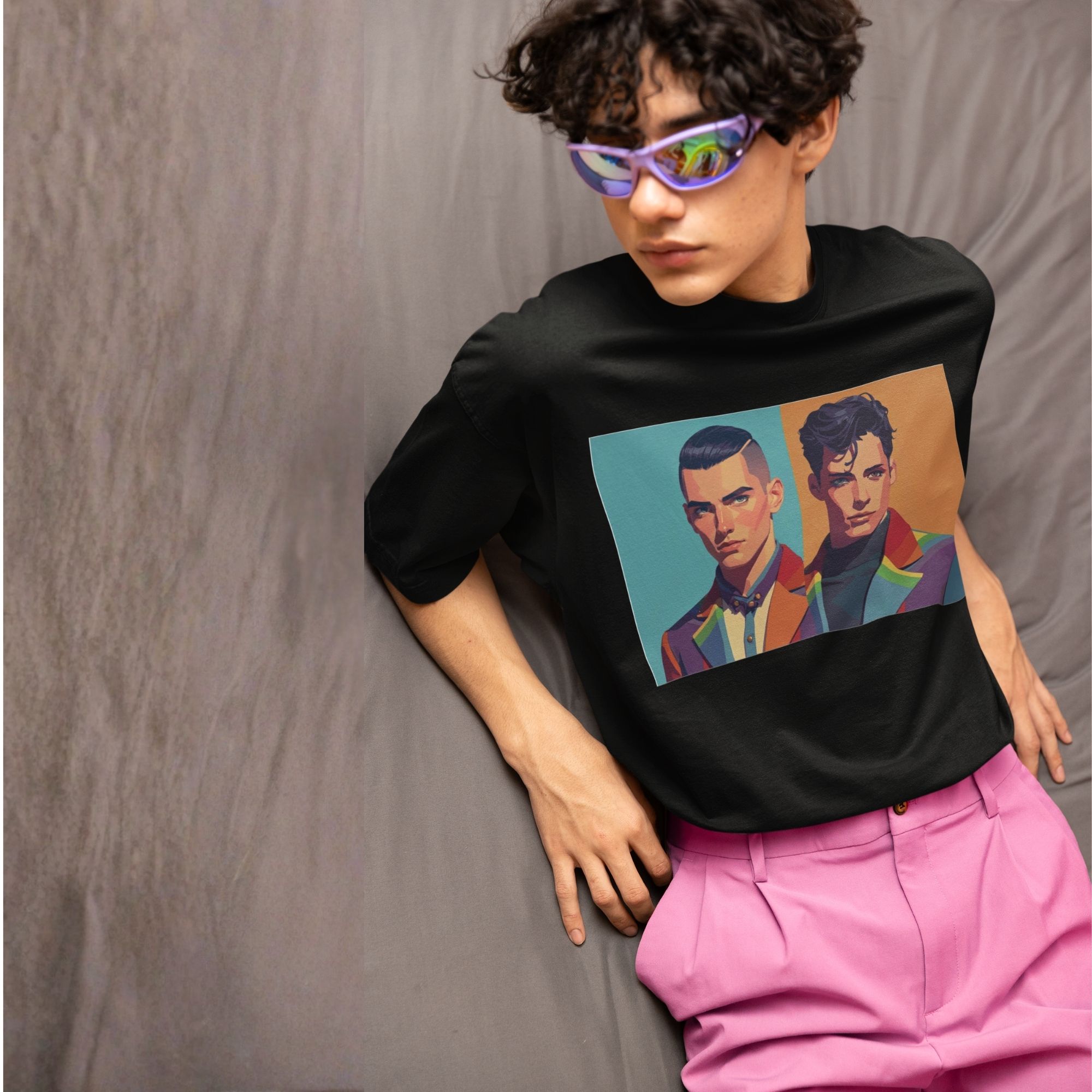 Oversized Unisex Pride Art T-Shirt - Tailored in Pride Series Print 3