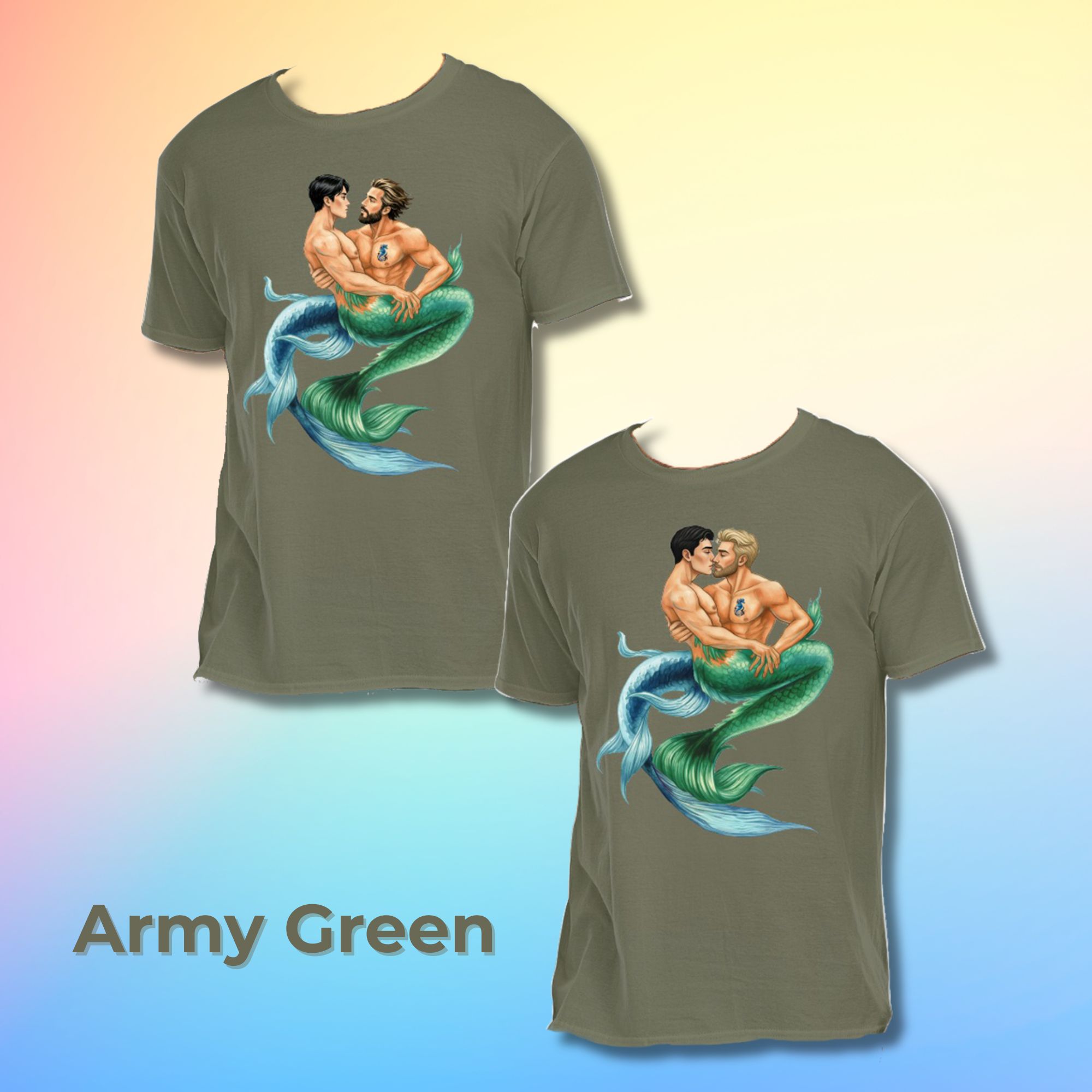 Kissing Mermen T-Shirt