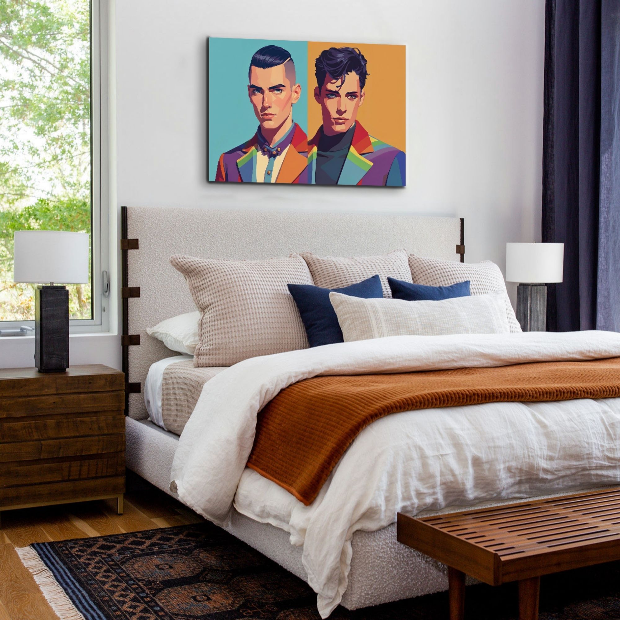Queer Art Canvas Print - Tailored in Pride Series Design 3