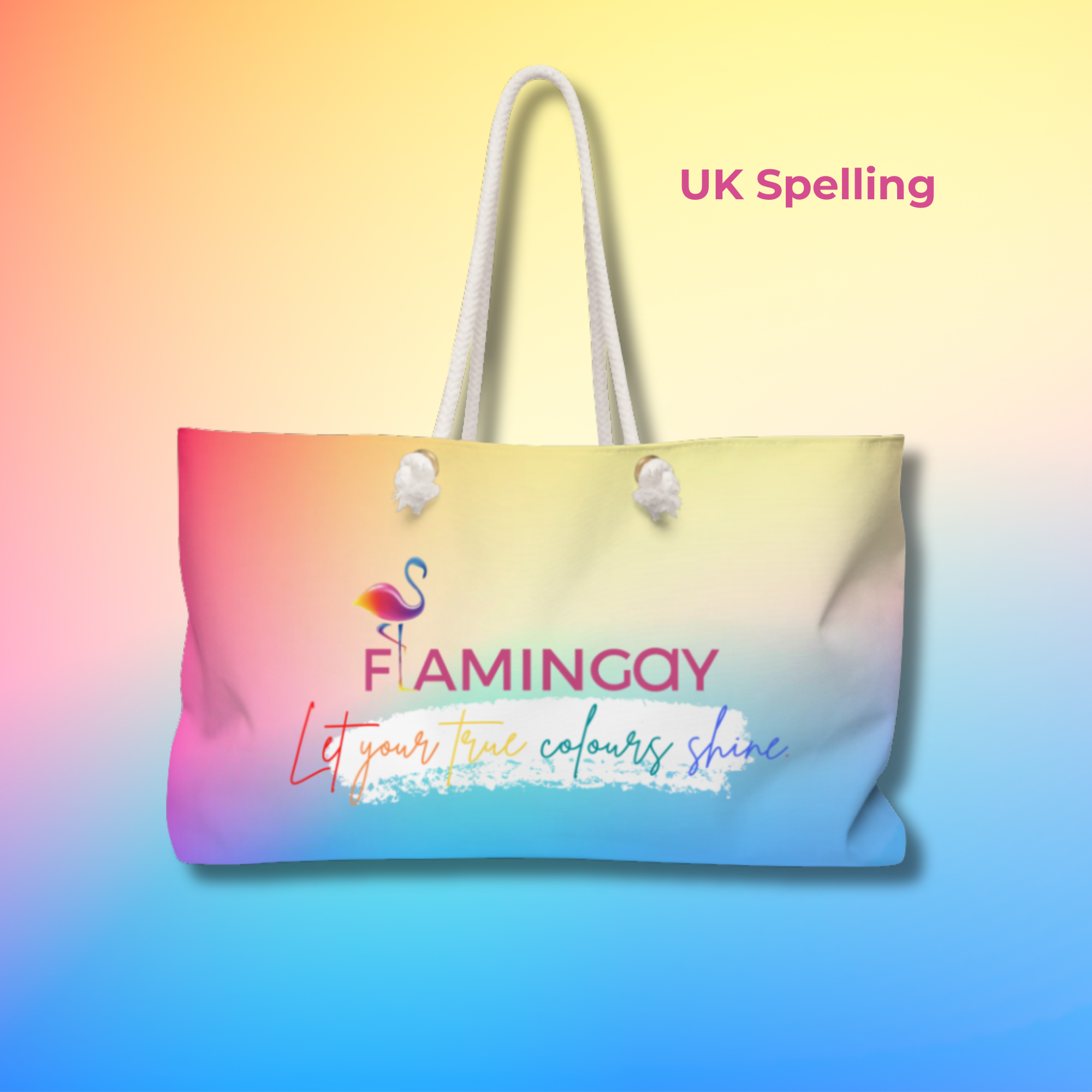 Flamingay oversize tote beach bag