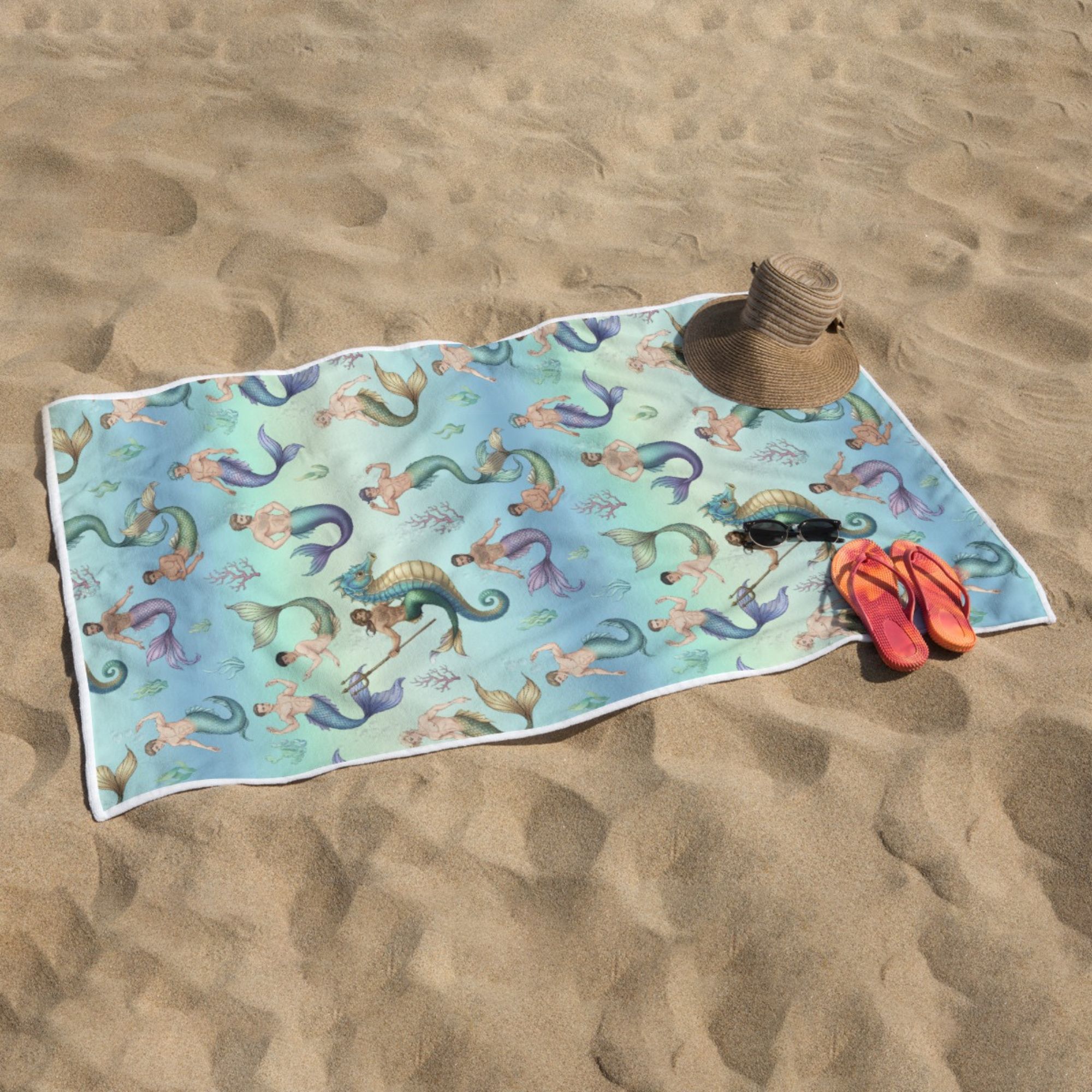 Mermen Beach Towel 
