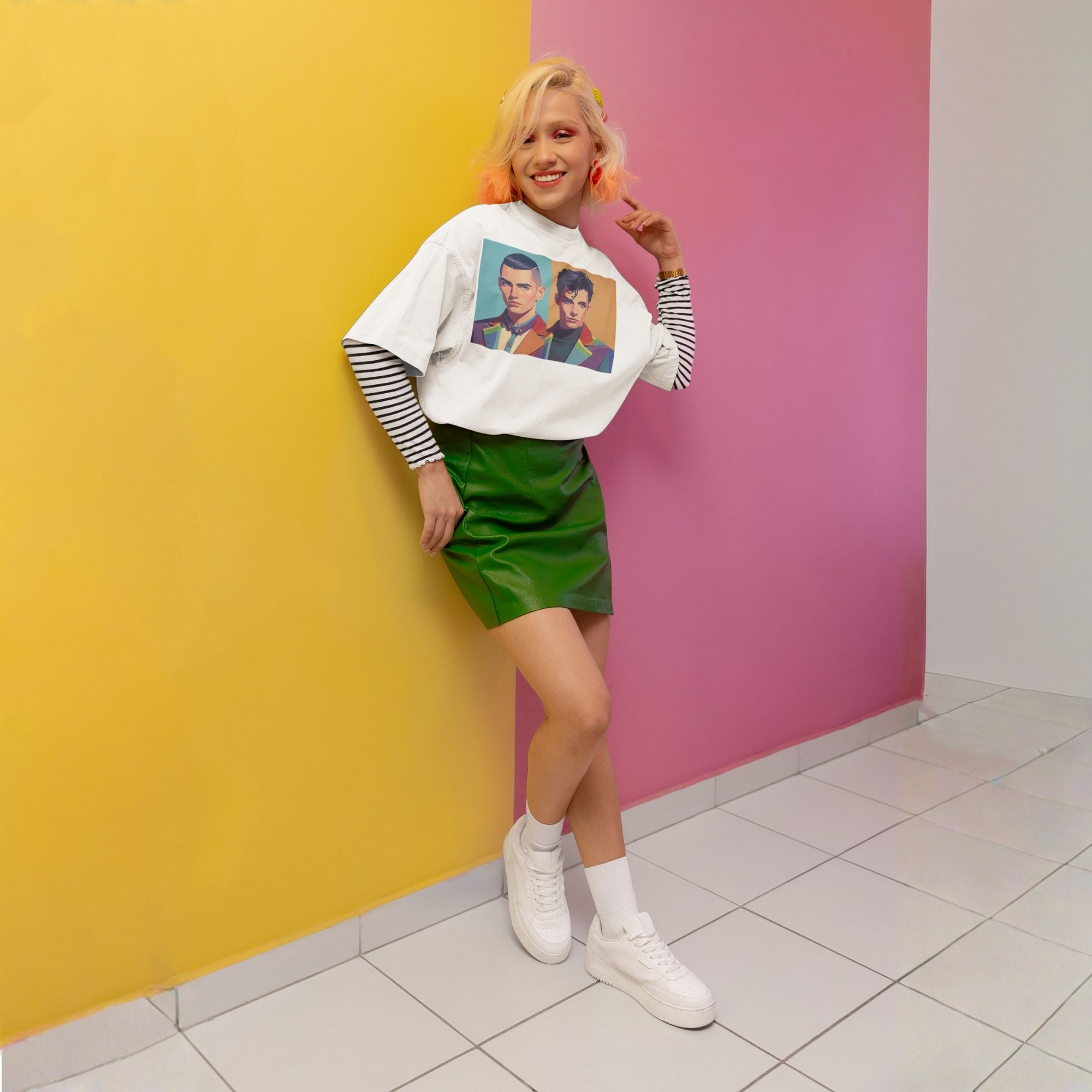 Unisex Pride Art Oversized T-Shirt - Tailored in Pride Series Print 3