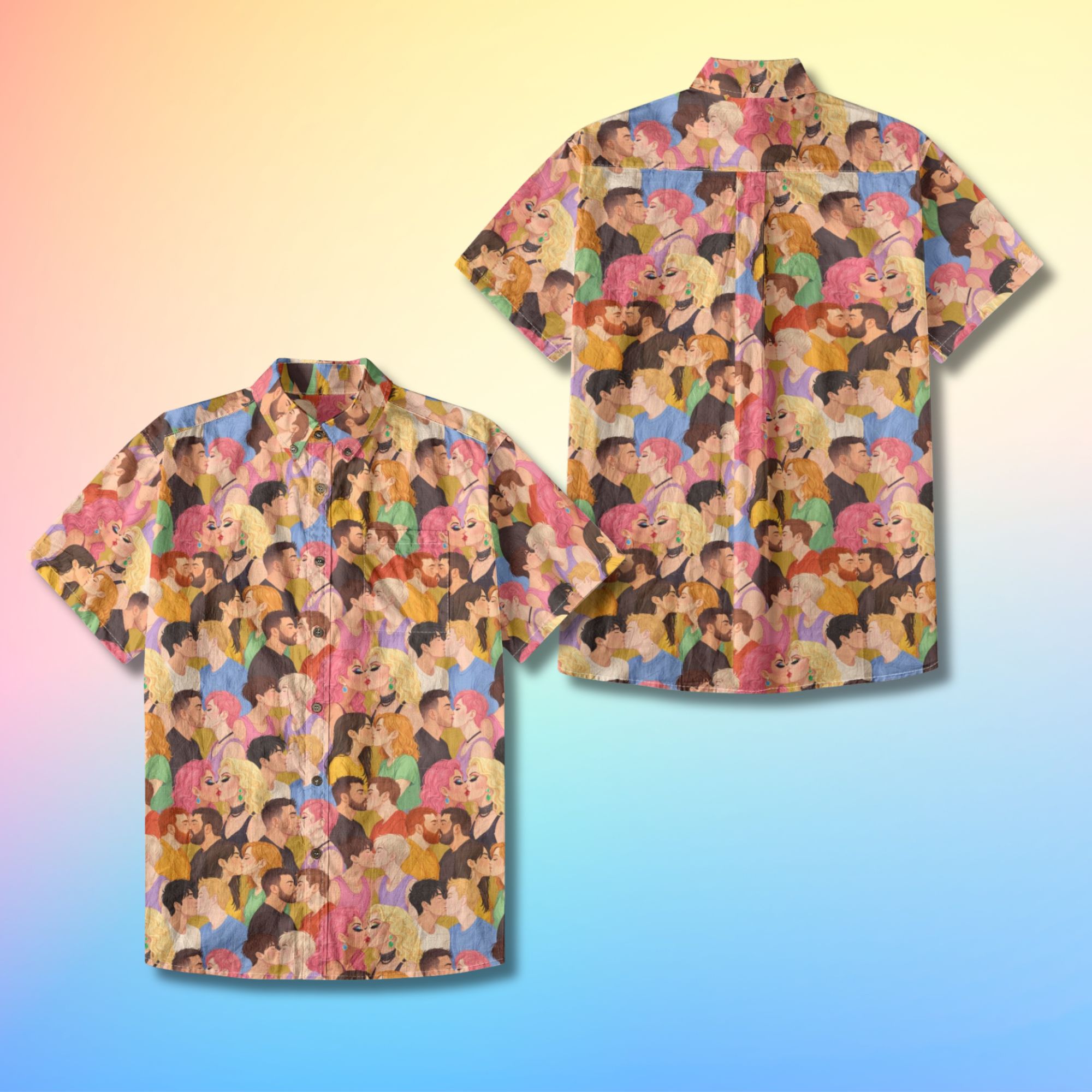 LGBTQ Couples Kissing Shirt