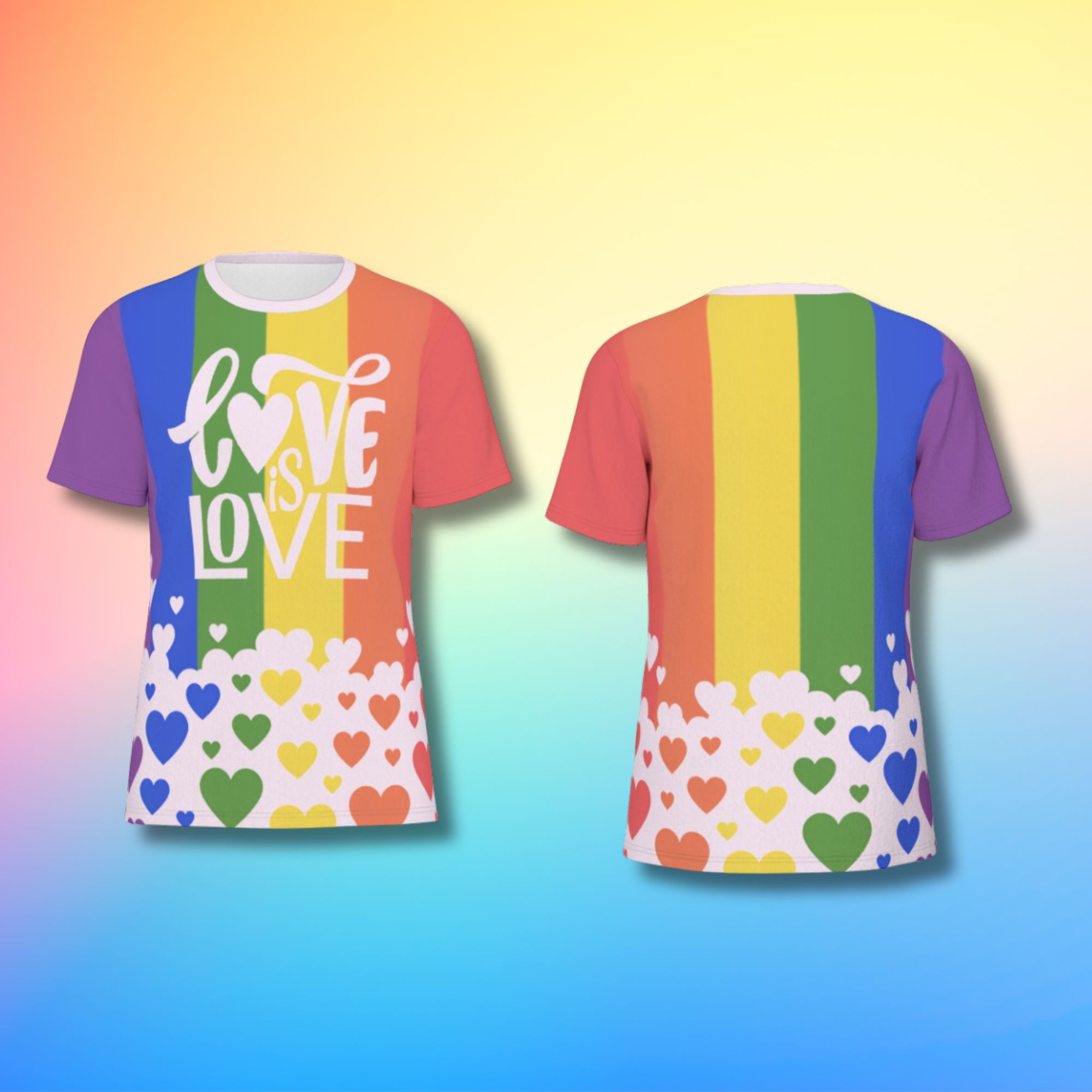 Love Is Love Rainbow Pride T-Shirt 