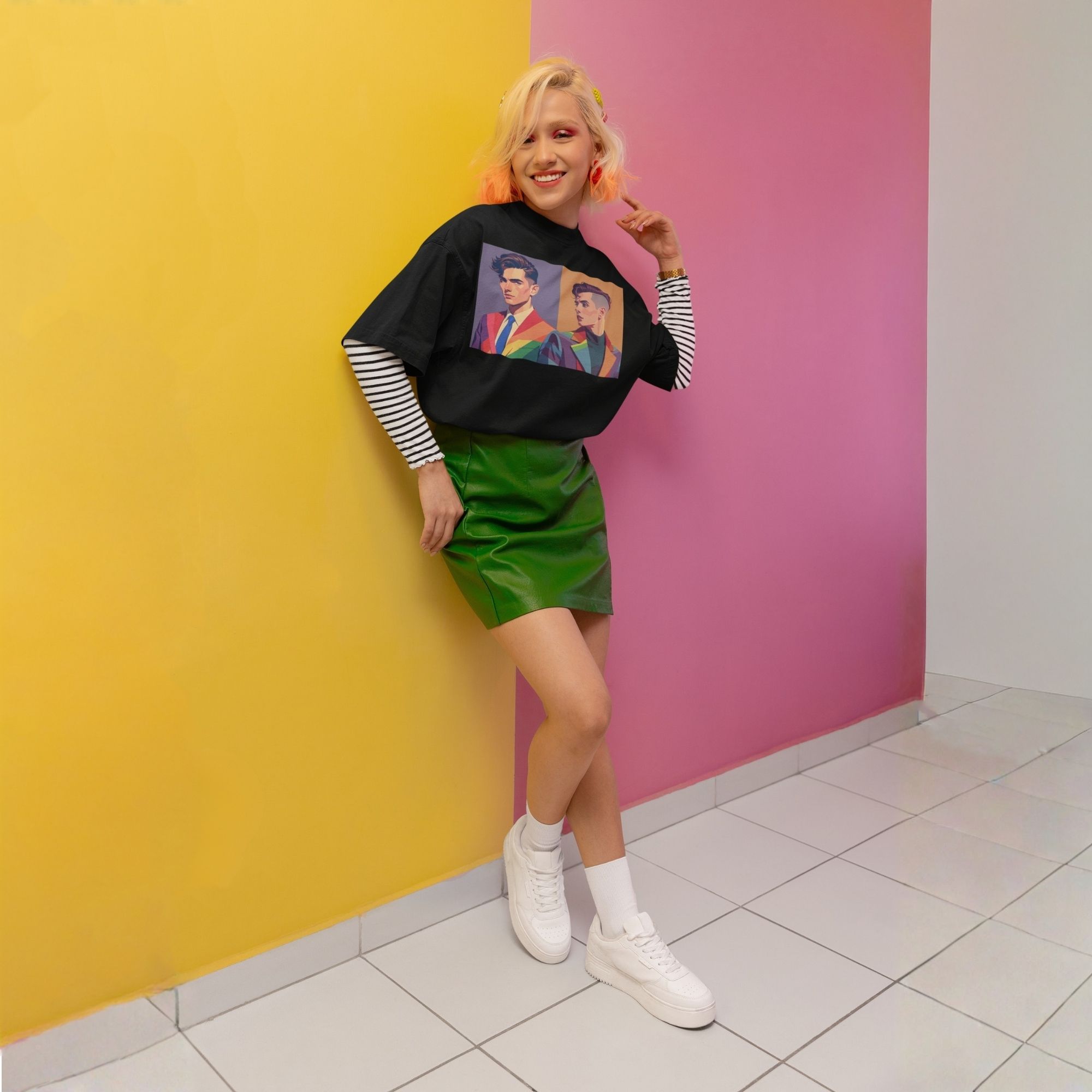 Unisex Pride Art Oversized T-Shirt - Tailored in Pride Series Print 5