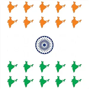 India Map Tricolor Poster