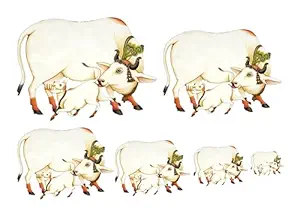 Handcrafted Cow and Calf Wall Art Set