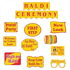 Haldi Ceremony Photo Booth Props