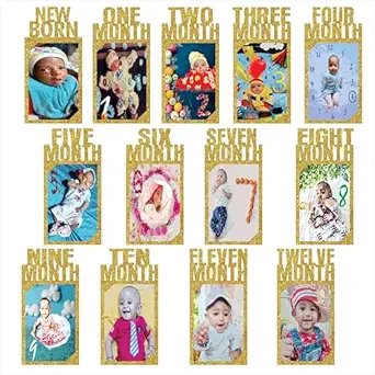 Baby Monthly Milestone Cards