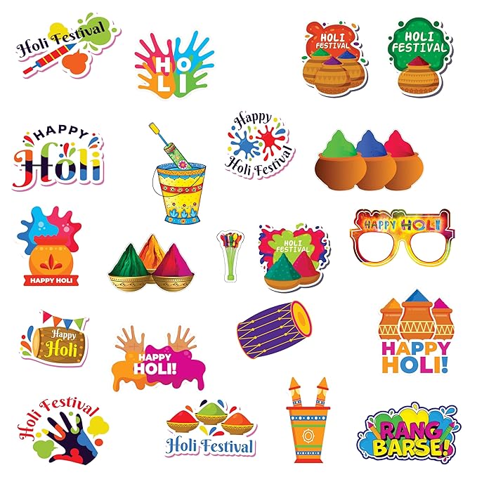 Holi Festival Sticker Pack