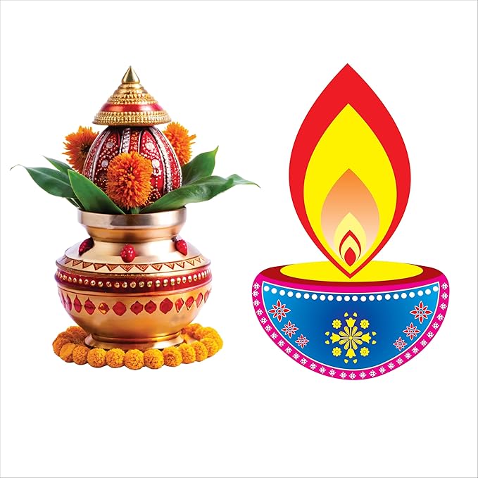 Decorative Puja Kalash Set