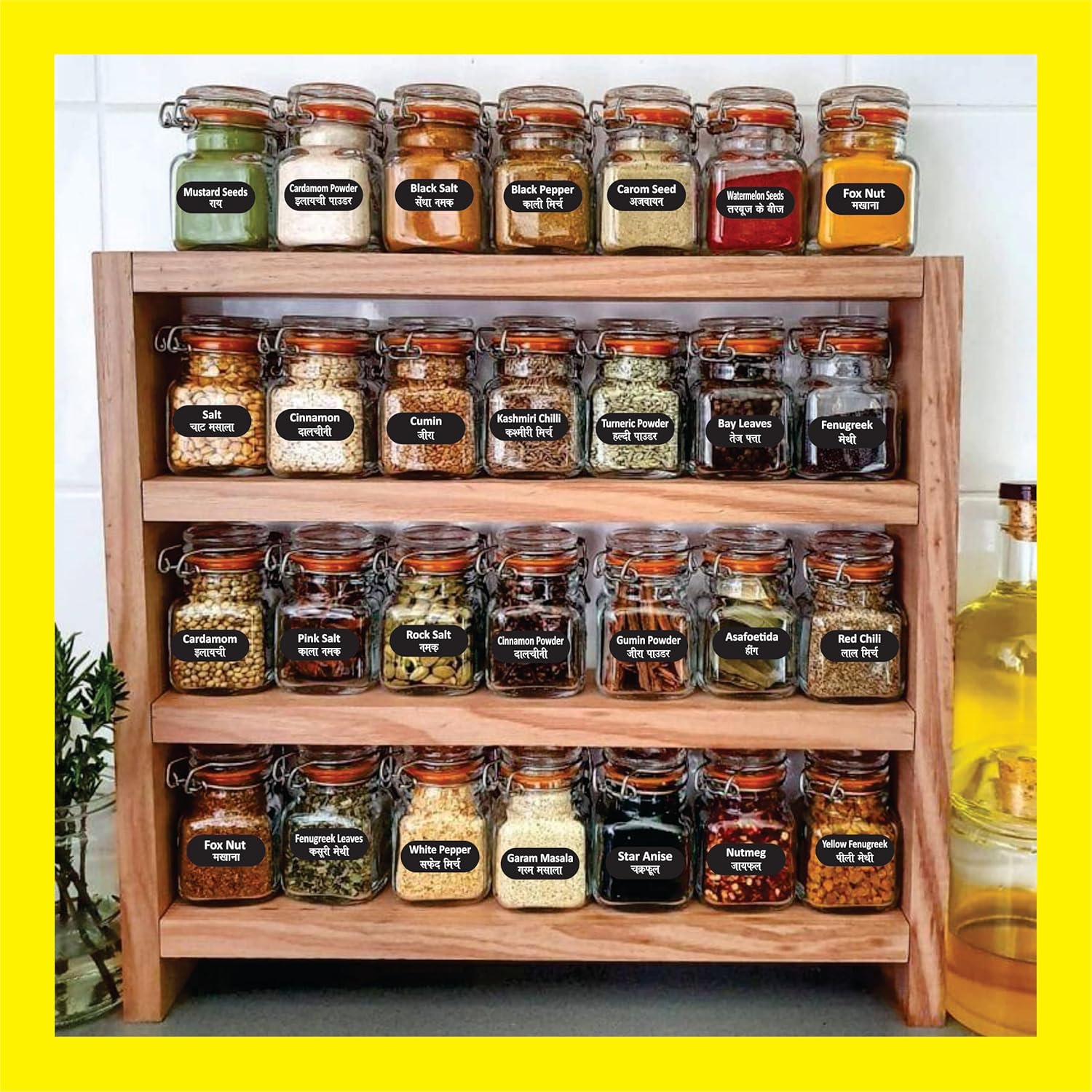 Kitchen Spice Sugar Tea Box Water Proof Sticker – Pantry Organization Labels for Jars, Containers & Storage Boxes 165 Sticker