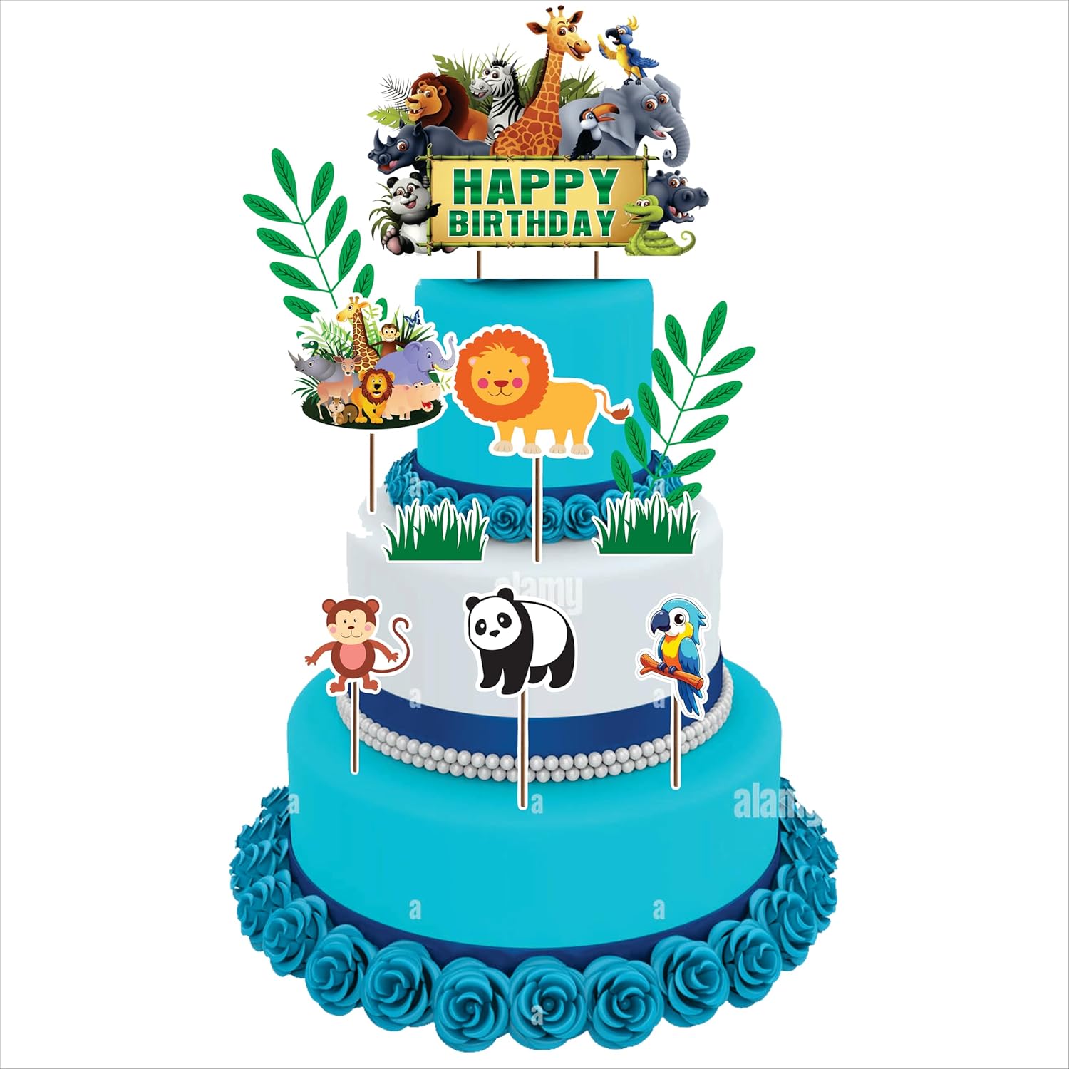 Jungle Animal Birthday Decoration Set