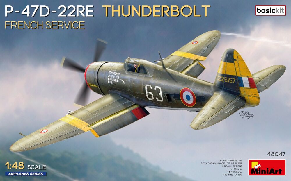 1/48 P47D-22RE FRENCH AIRFORCE MiniArt