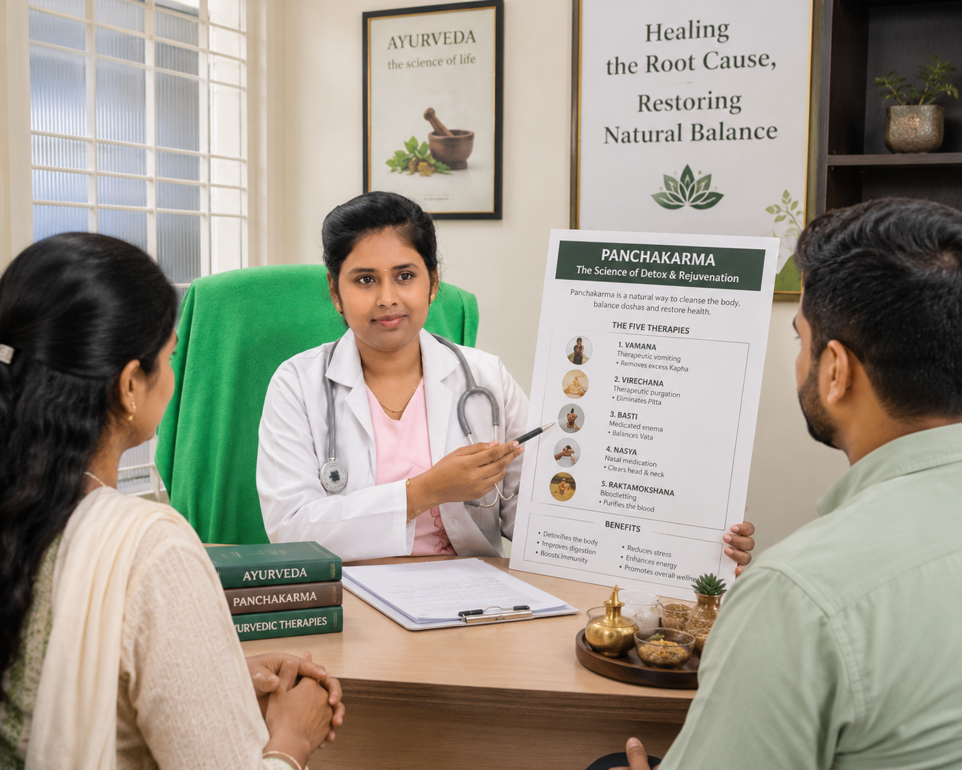 Megha's Bhaishajya Ayurveda Clinic.