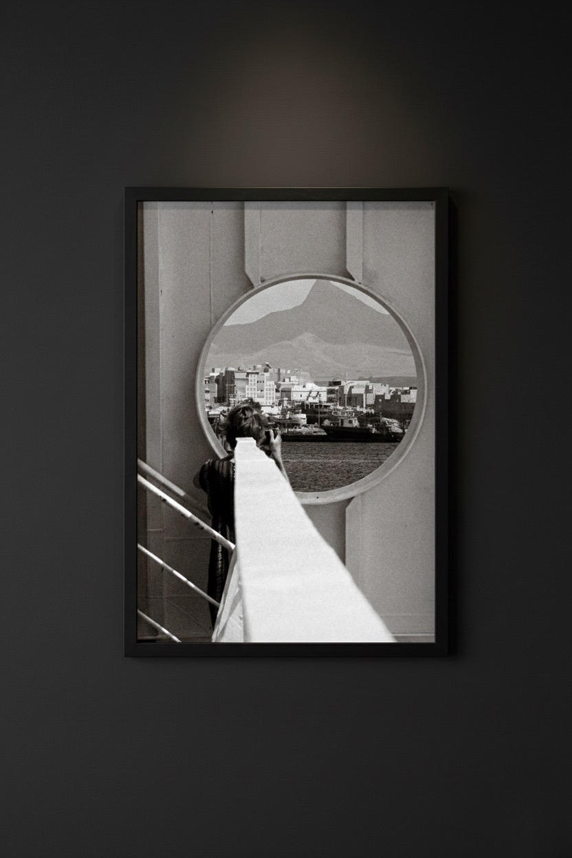 La dame contemplant les montagnes du Cap-Vert 