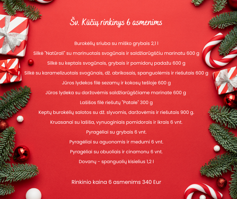 Patiekalų rinkinys 6 asmenims Kaune