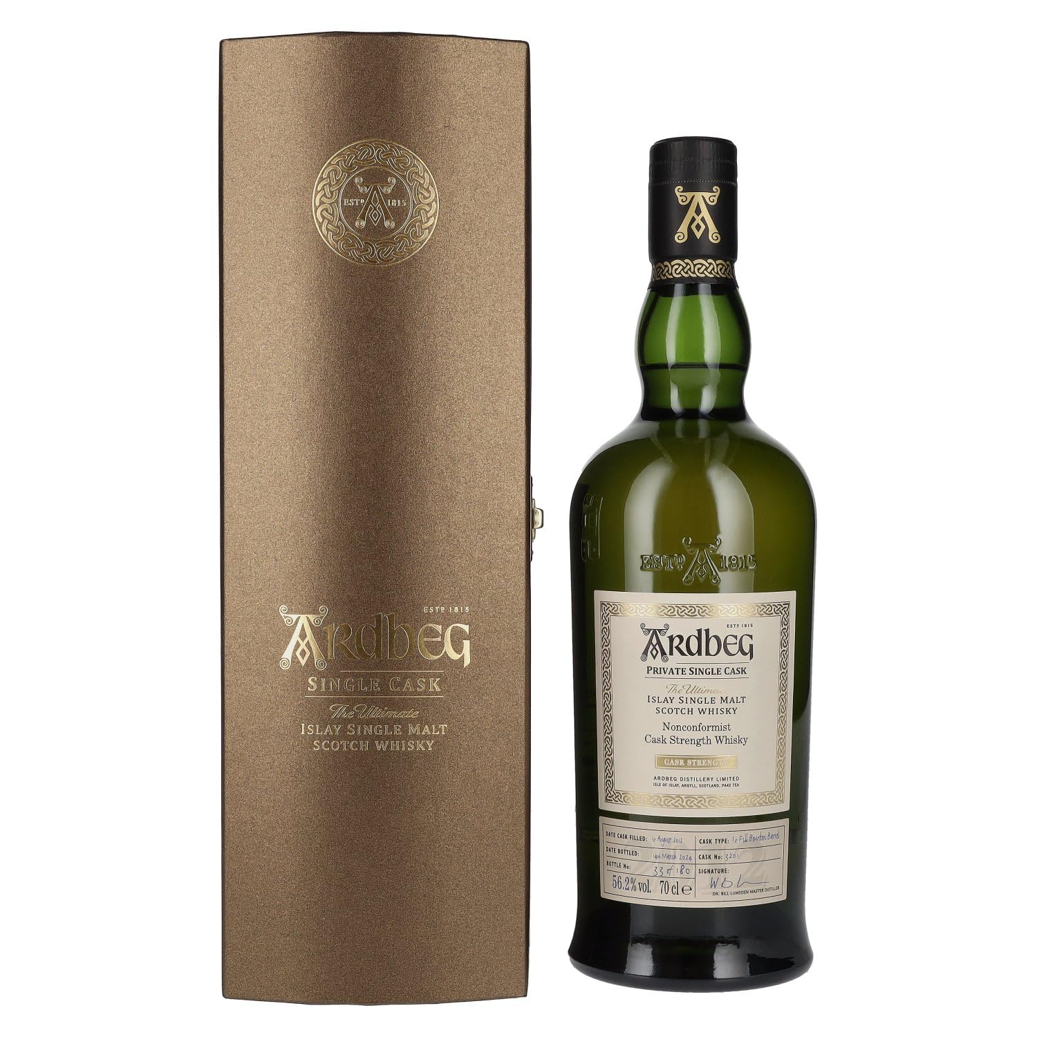 Ardbeg The Ultimate Private Single Cask No. 3201 56,2% Vol. 0,7l en boîte cadeau