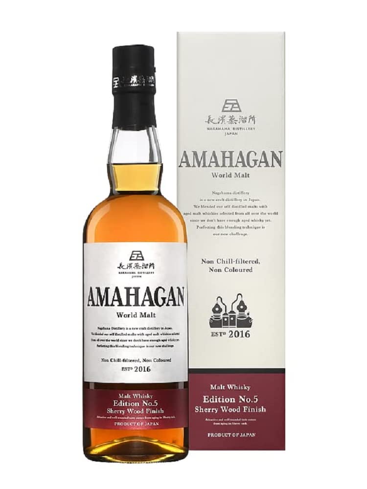 Amahagan World Malt Whisky Edition No.5 SHERRY WOOD Finish 47% Vol. 0,7l en boîte cadeau