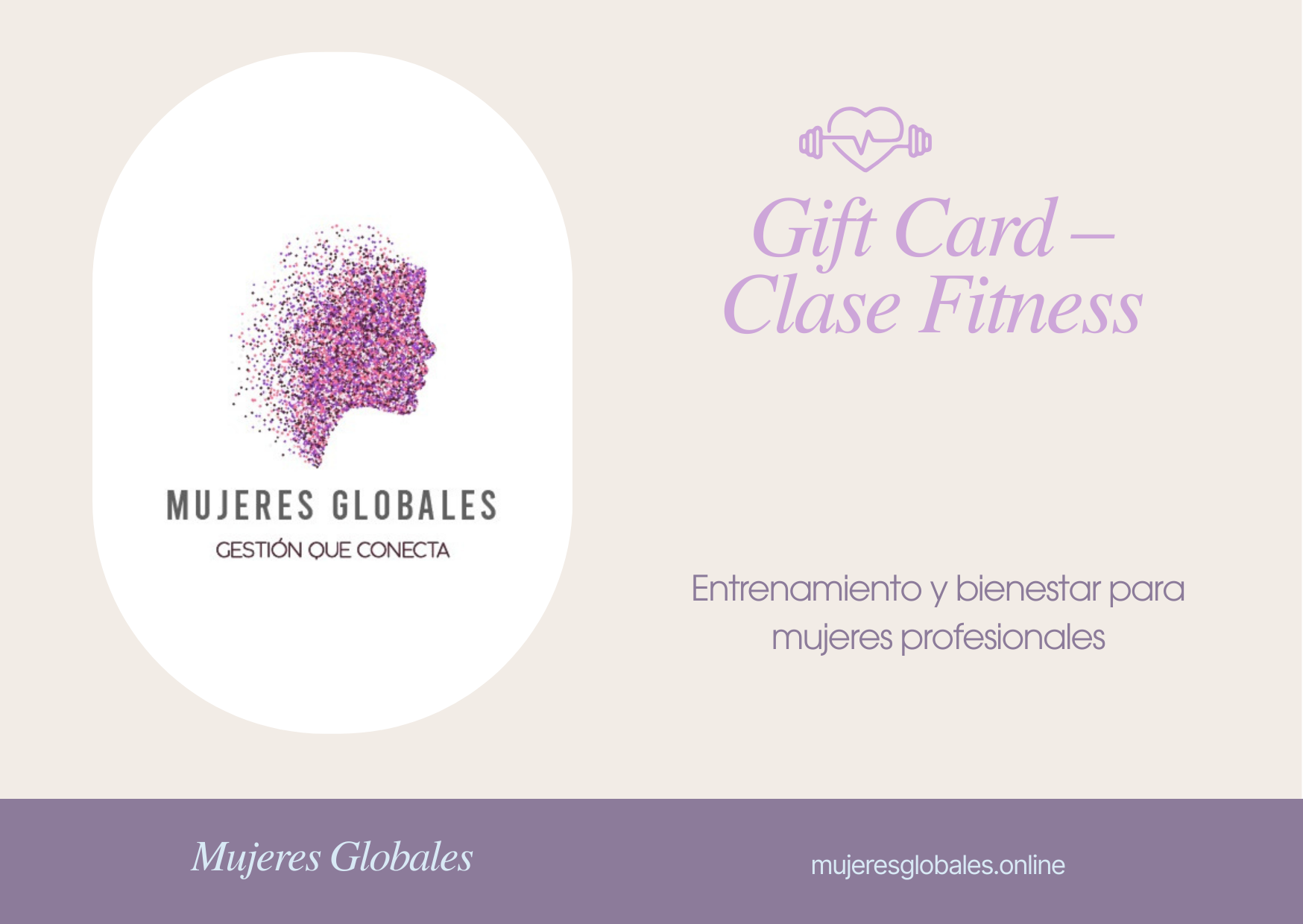 Gift Card Clase Fitness – Mujeres Globales