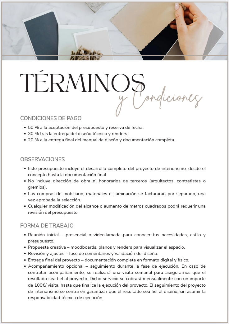 Presupuesto · Plantilla Editable en Canva