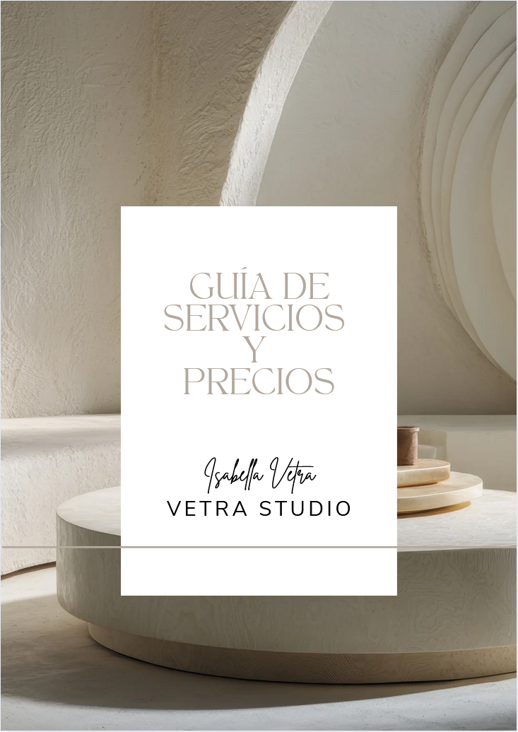 Guía de Servicios & Precios · Plantilla Editable en Canva