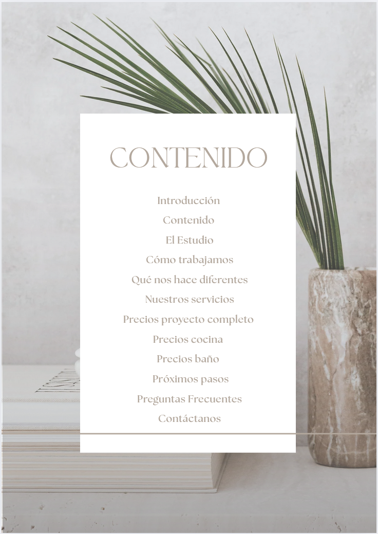 Guía de Servicios & Precios · Plantilla Editable en Canva