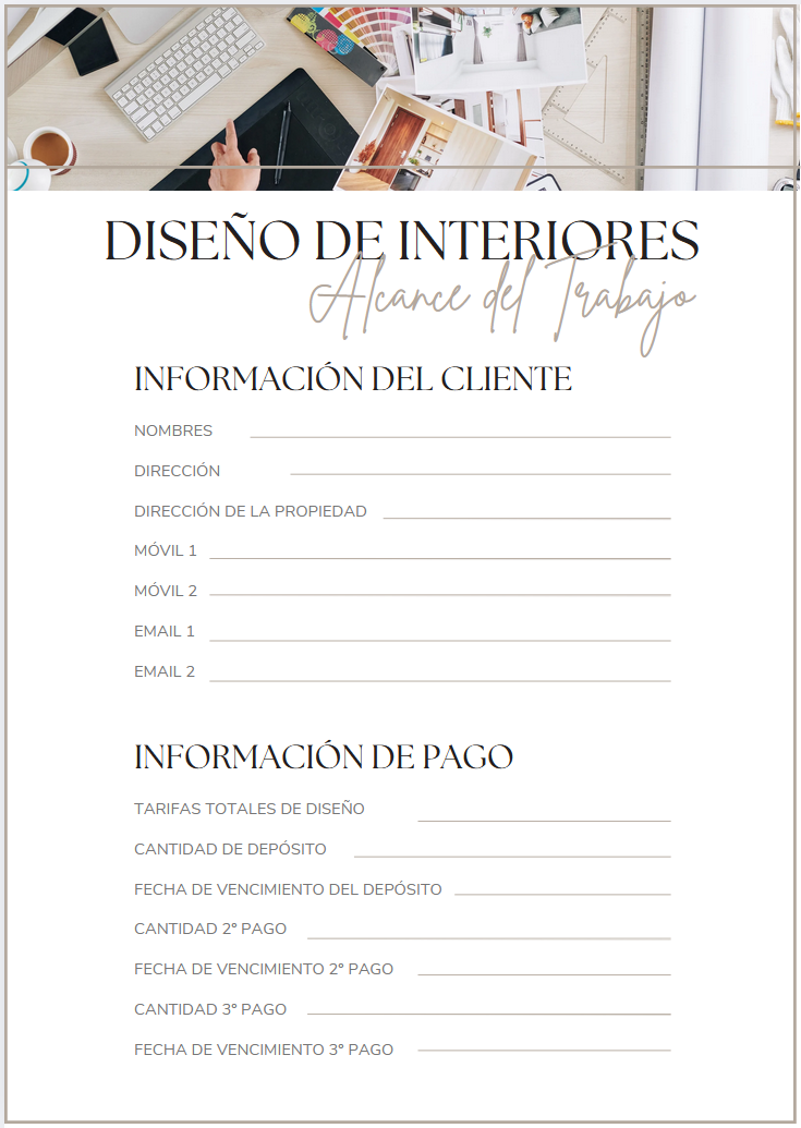 Alcance de Trabajo · Plantilla Editable en Canva