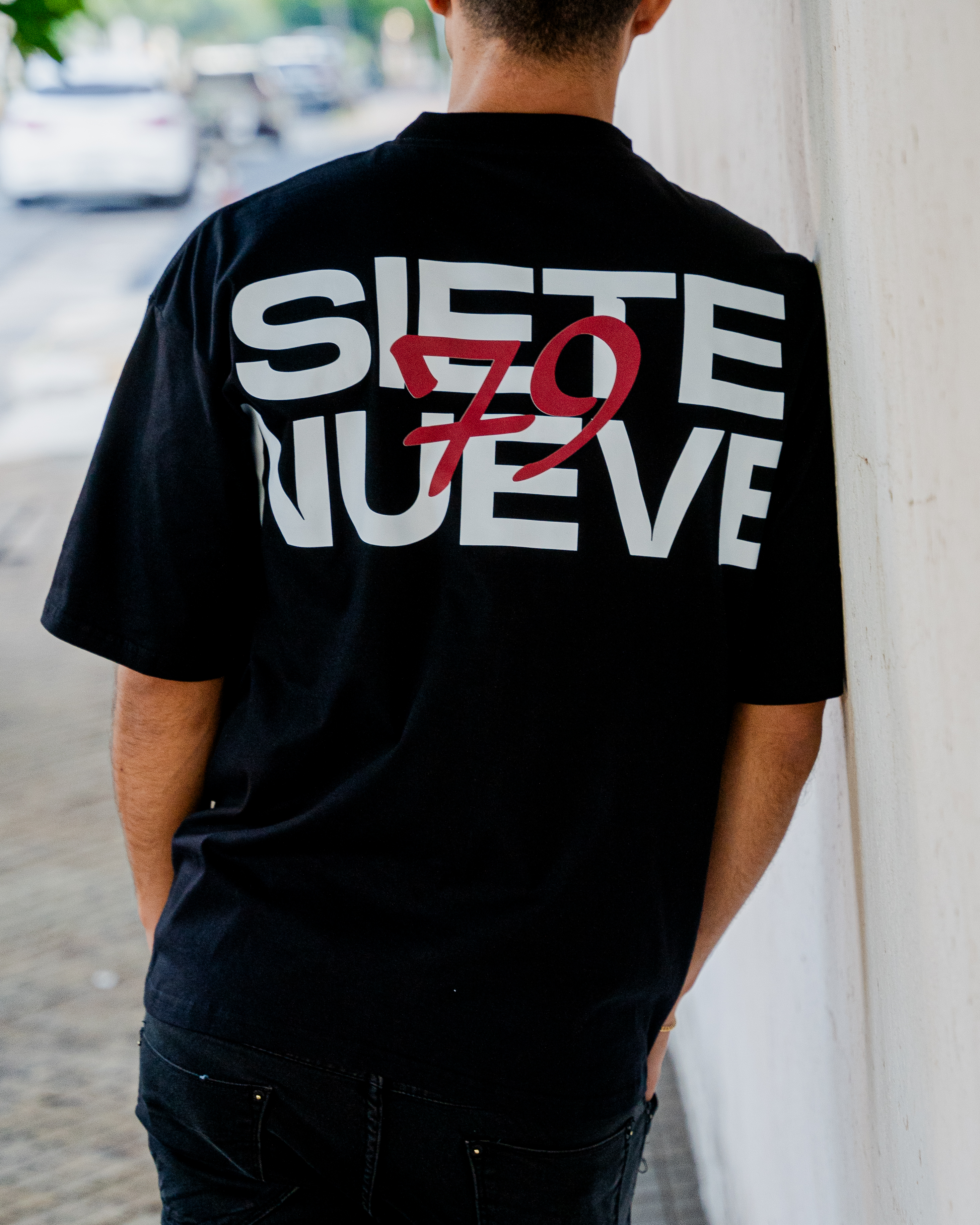 Oversize Siete Nueve - Negra