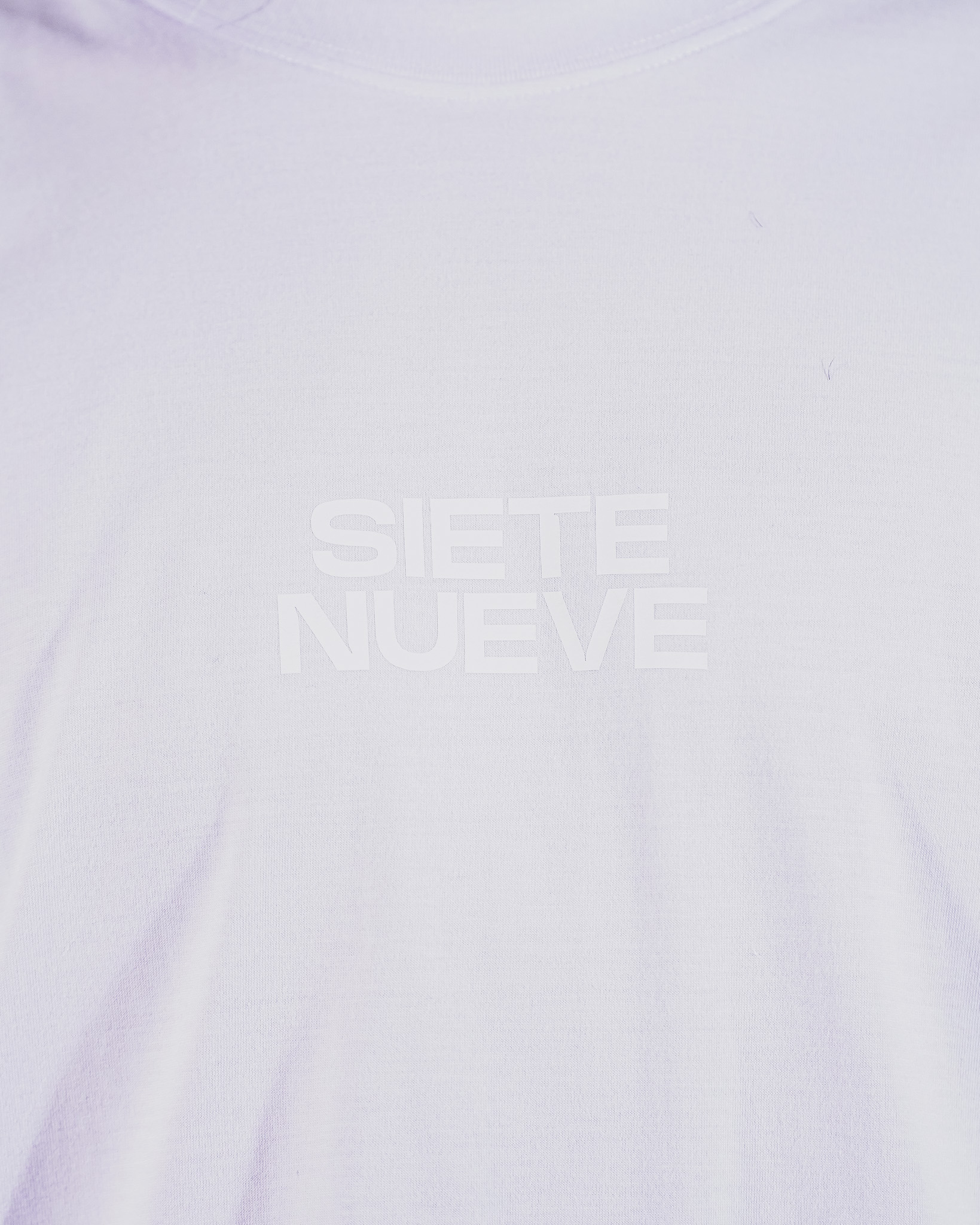 Oversize Siete Nueve Blackout - Blanca