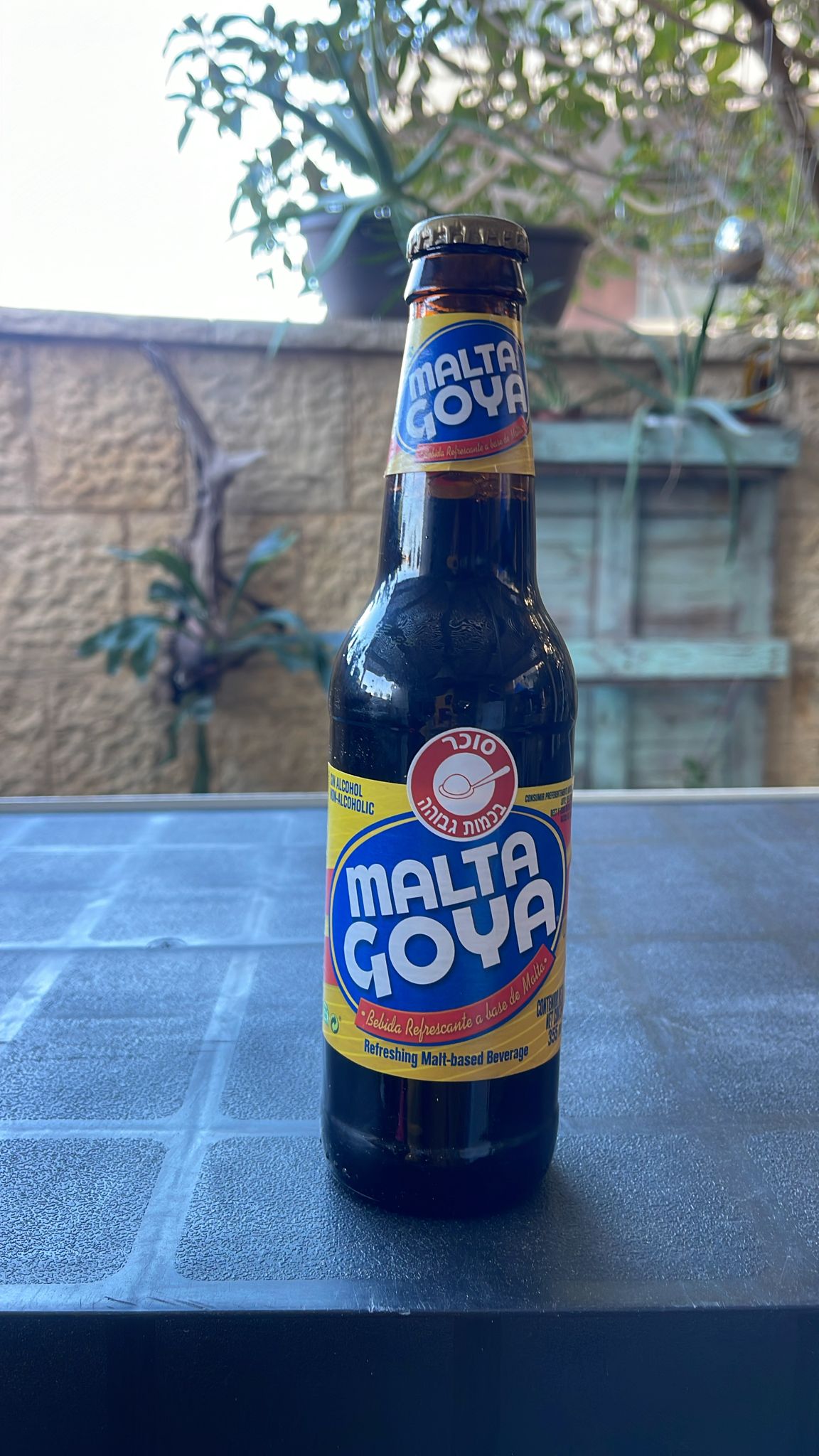 Malta en botella de vidrio