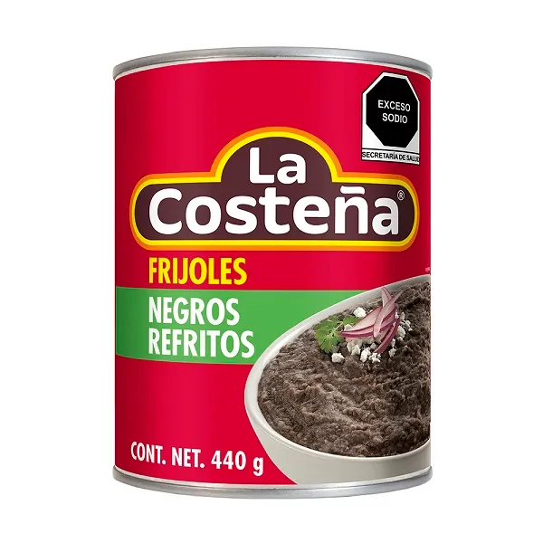 Frijoles refritos negros La Costeña