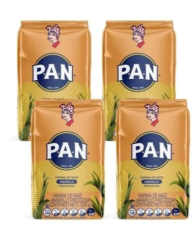 Harina de maíz P.A.N. amarilla Pack x 4 