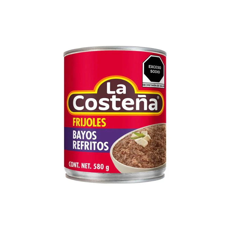 Frijoles refritos bayos La Costeña