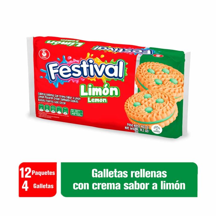 Galletas Festival Limón 403g