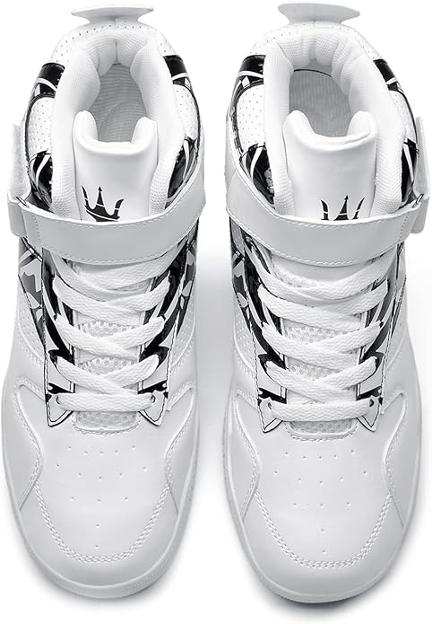 Shoes Men's High Top Fashion Sneakers Outdoor Casual Sports Shoes Training Leather Shoes Mens Flats