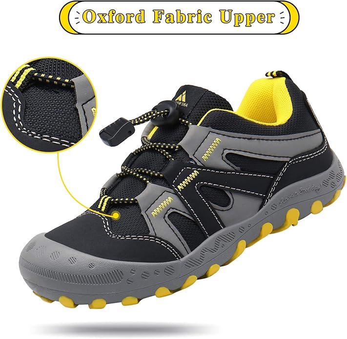 Mishansha Boy's Girl's Hiking Shoes Low Top Sneakers Outdoor Trekking Walking Climbing Running Shoes