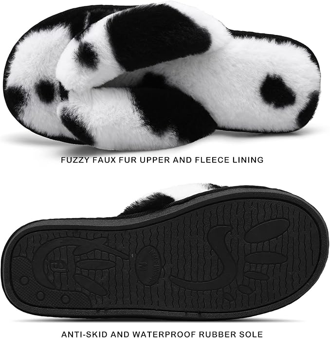 JOINFREE Women's Bedroom Slippers Comfort Four Season Classy Indoor Spa Slide Shoes