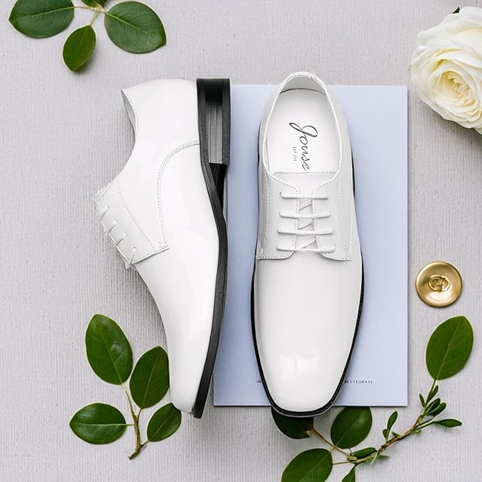 Jousen Mens Dress Shoes Formal Business Oxford Shoe Tuxedo Dress Shoes for Men