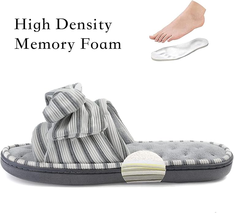 ULTRAIDEAS Women's Eurytides Slide Slippers Memory Foam House Shoes