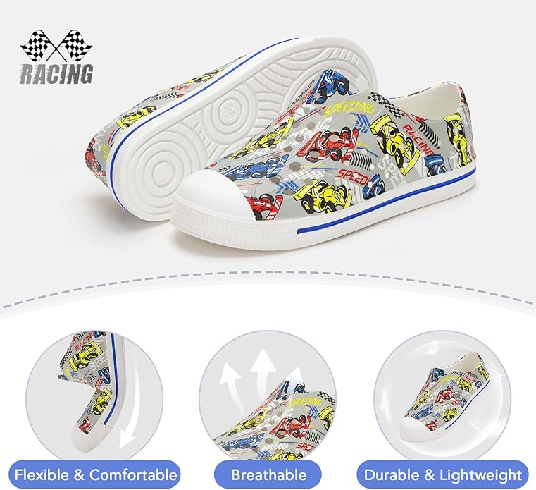 EUXTERPA Toddler Water Shoes for Kids Boys Girls Summer Lightweight Slip On Sandals Children Breathable Quick Dry Pool Beach Sneakers