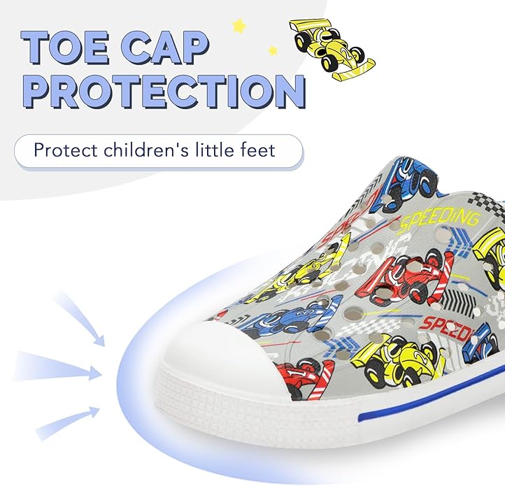 EUXTERPA Toddler Water Shoes for Kids Boys Girls Summer Lightweight Slip On Sandals Children Breathable Quick Dry Pool Beach Sneakers