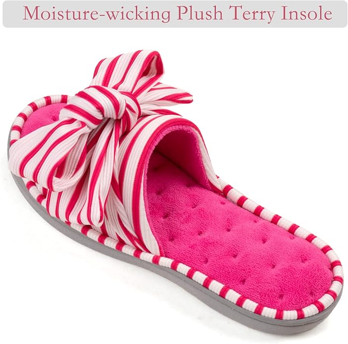 ULTRAIDEAS Women's Eurytides Slide Slippers Memory Foam House Shoes