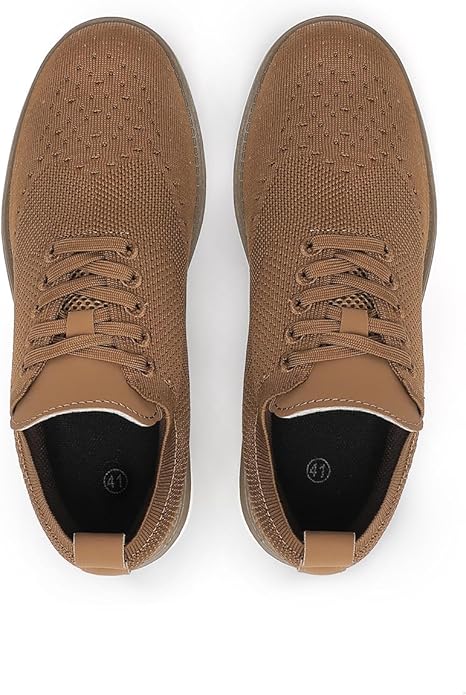 KESCOO Men's Casual Dress Shoes Comfortable Oxfords Fashion Business Footwear Mesh Walking Sneakers