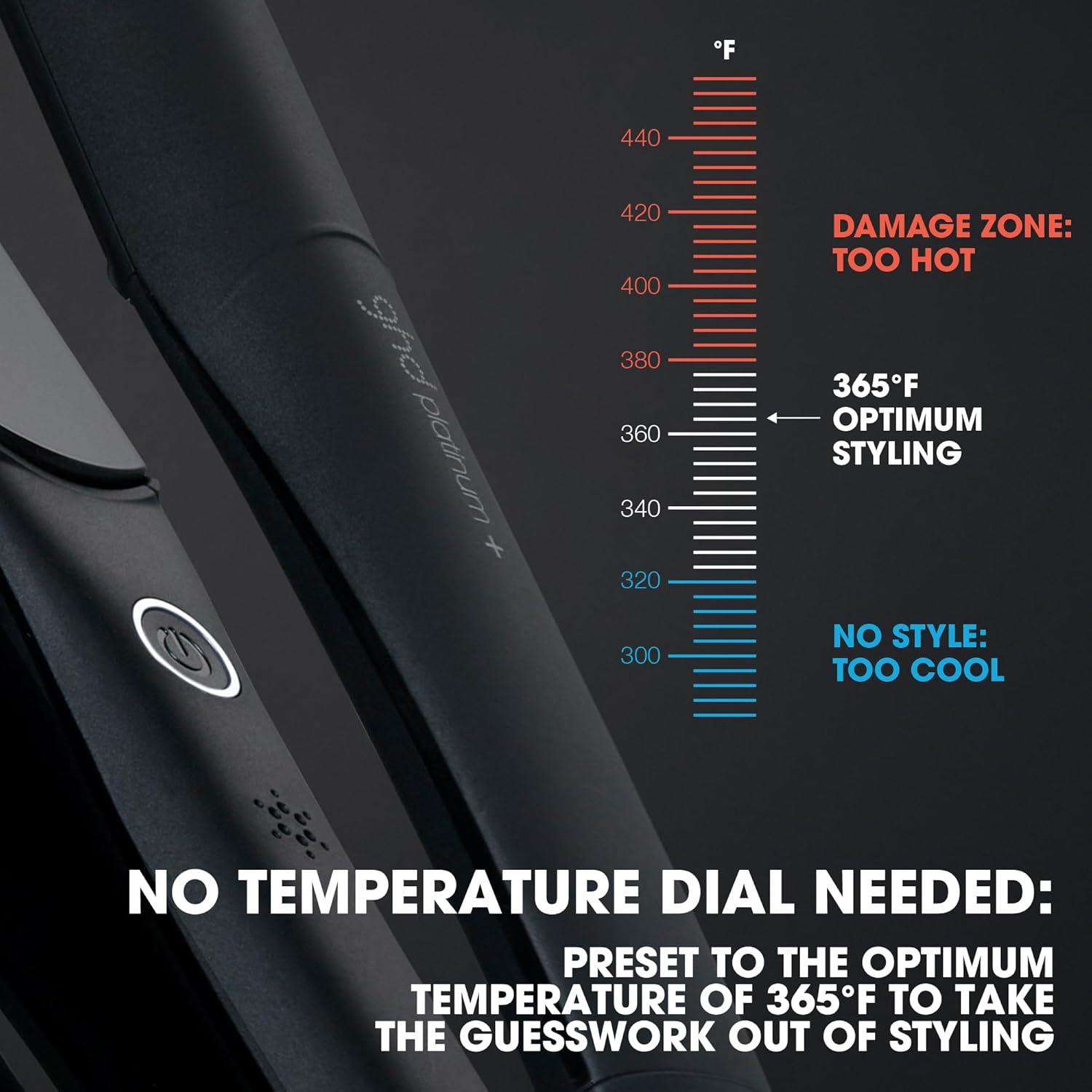 ghd Platinum Styler 1″ Flat Iron  Smart Ceramic Hair Straightener