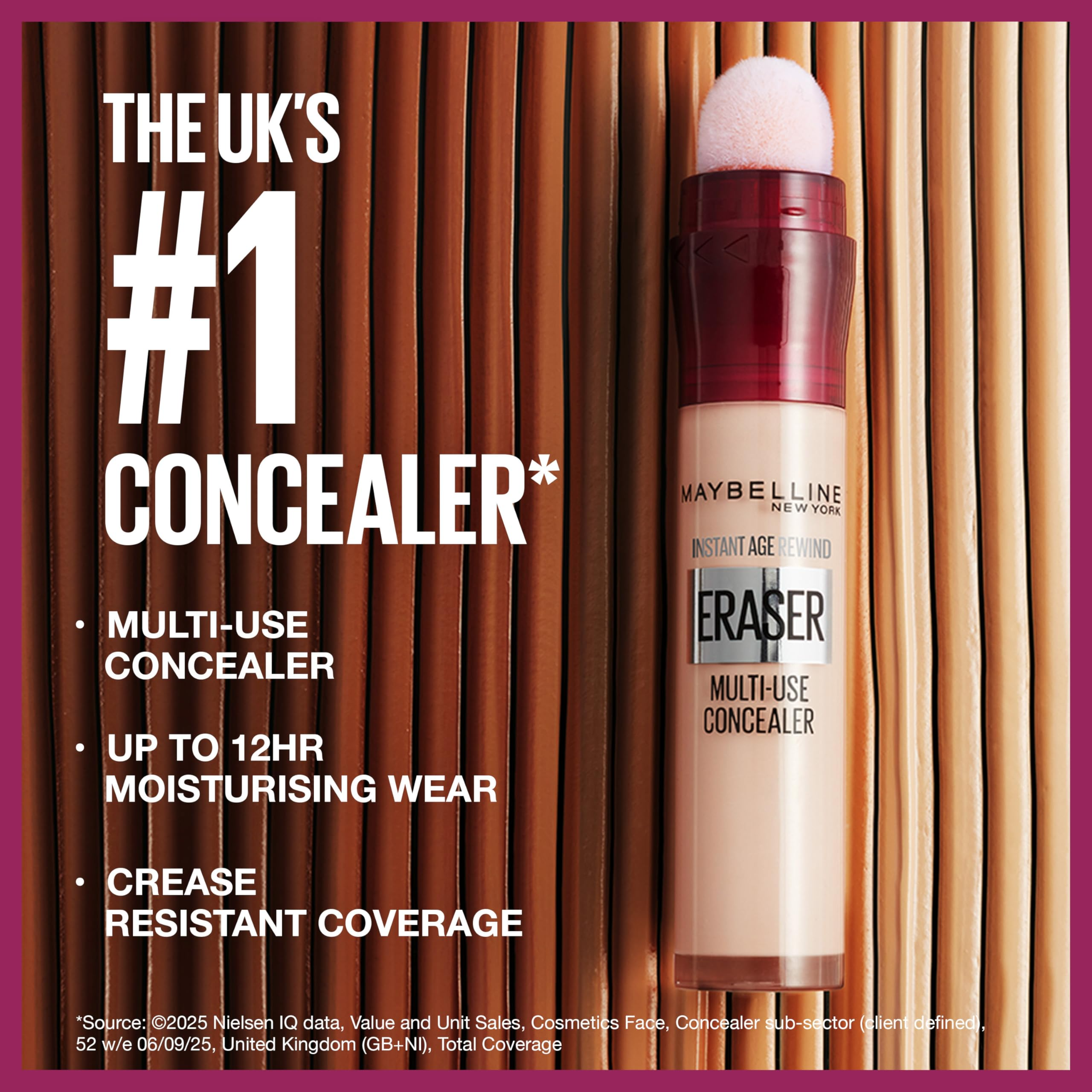 Maybelline Eraser Eye Concealer – Dark Circles & Fine Lines (00 Ivory)