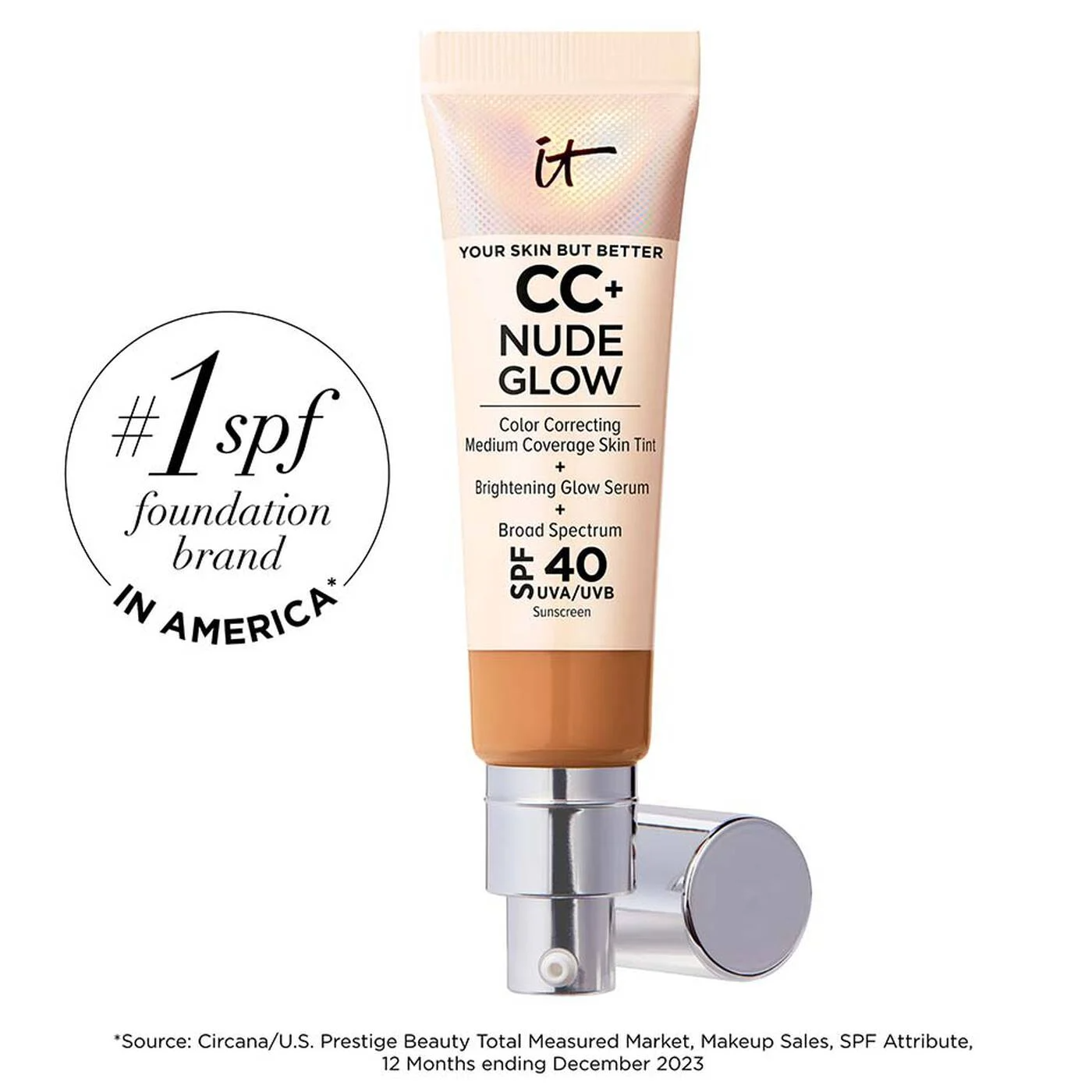 CC+ Nude Glow Lightweight Foundation + Glow Serum SPF 40