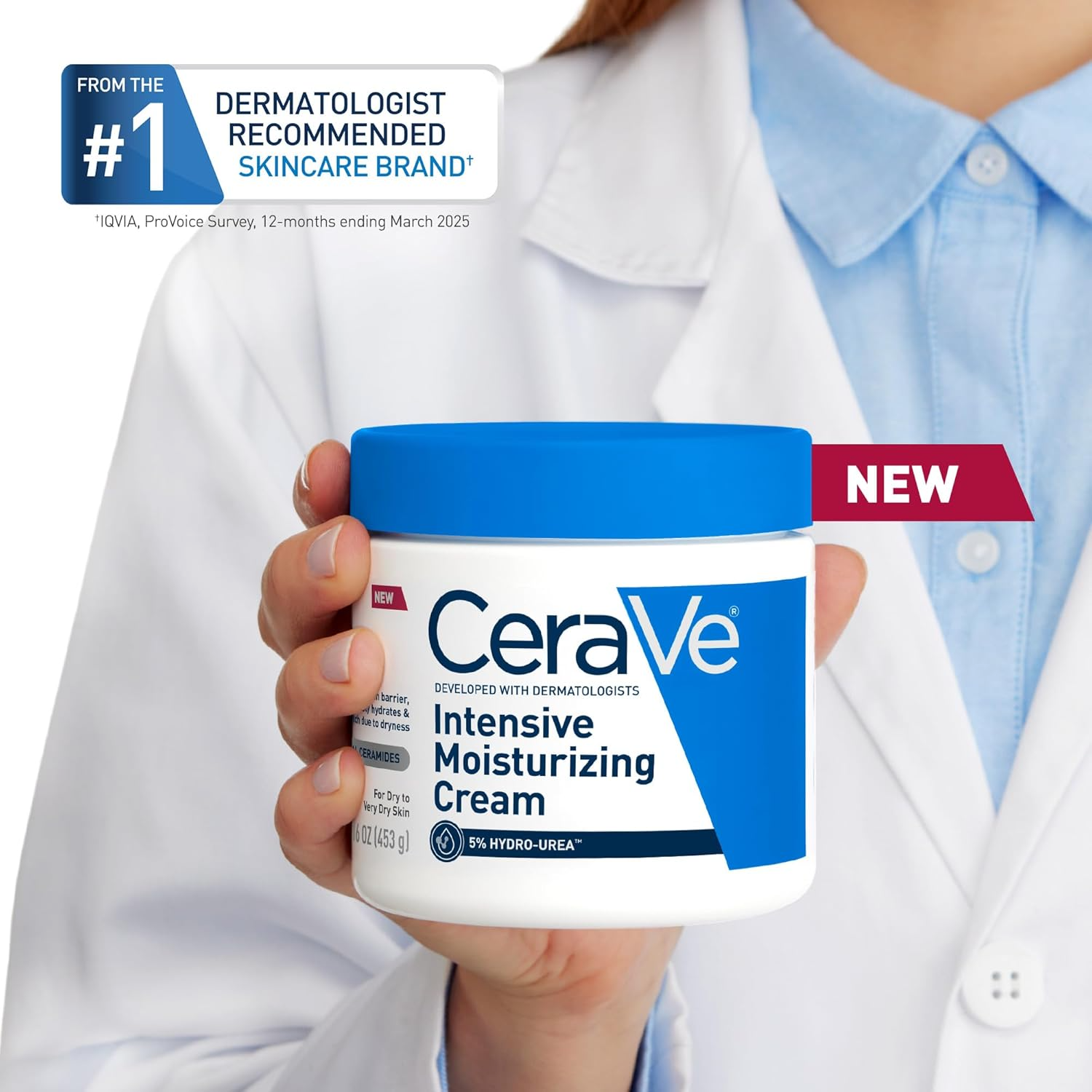 CeraVe Intensive Moisture Cream – Shea Butter Body Moisturizer for Very Dry Skin (8 oz)