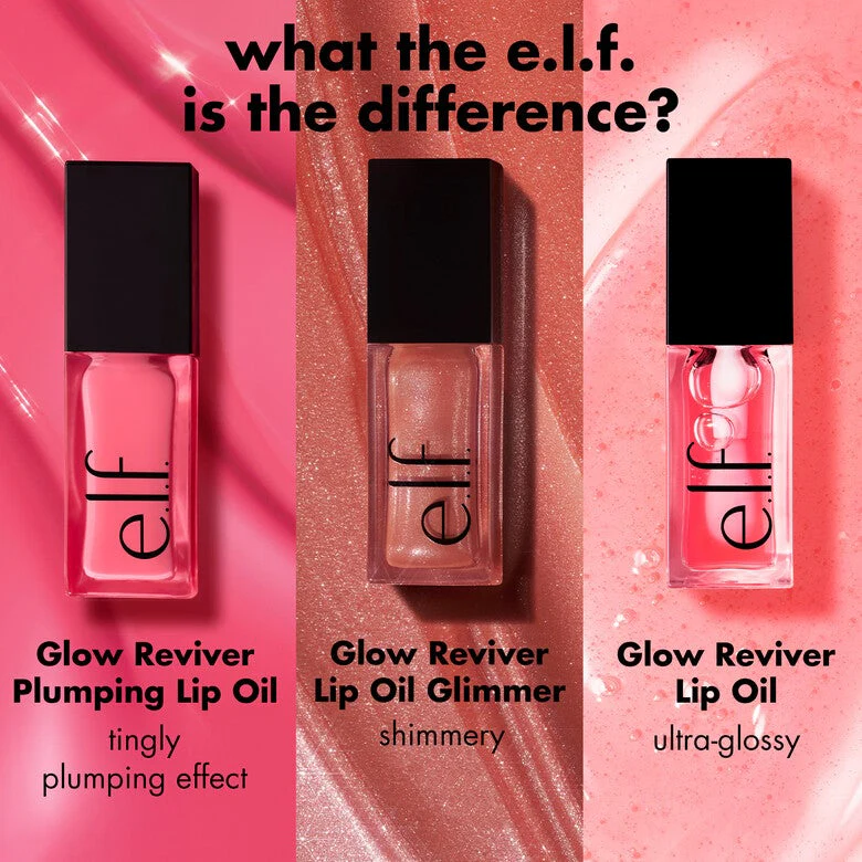 e.l.f. Glow Reviver Lip Oil – Hydrating, High-Shine Finish